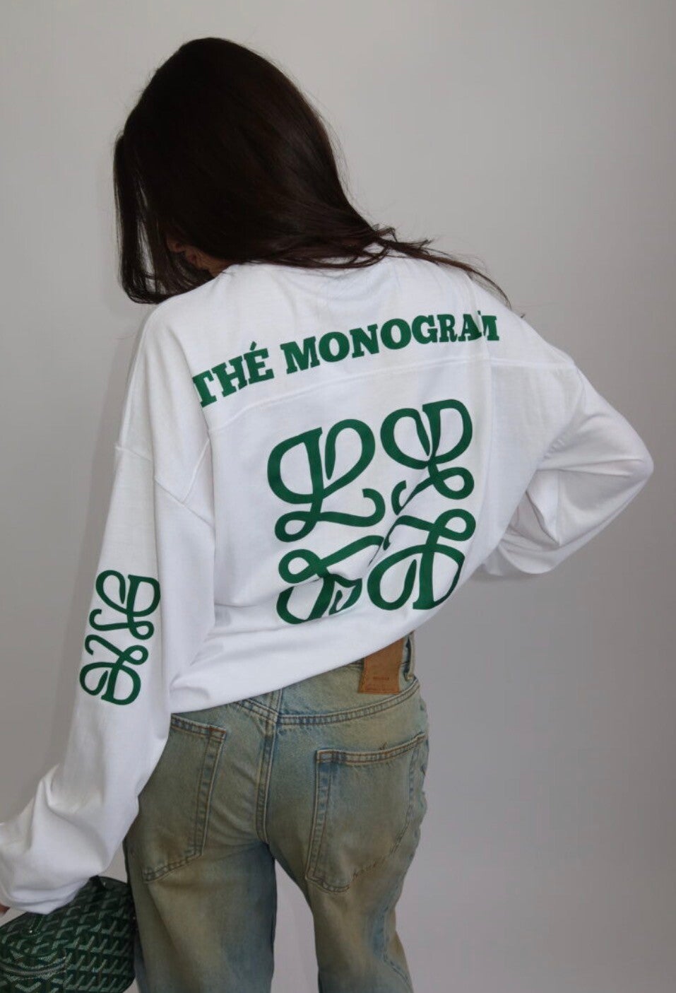 LONGSLEEVE “THÉ MONOGRAM” – WIT