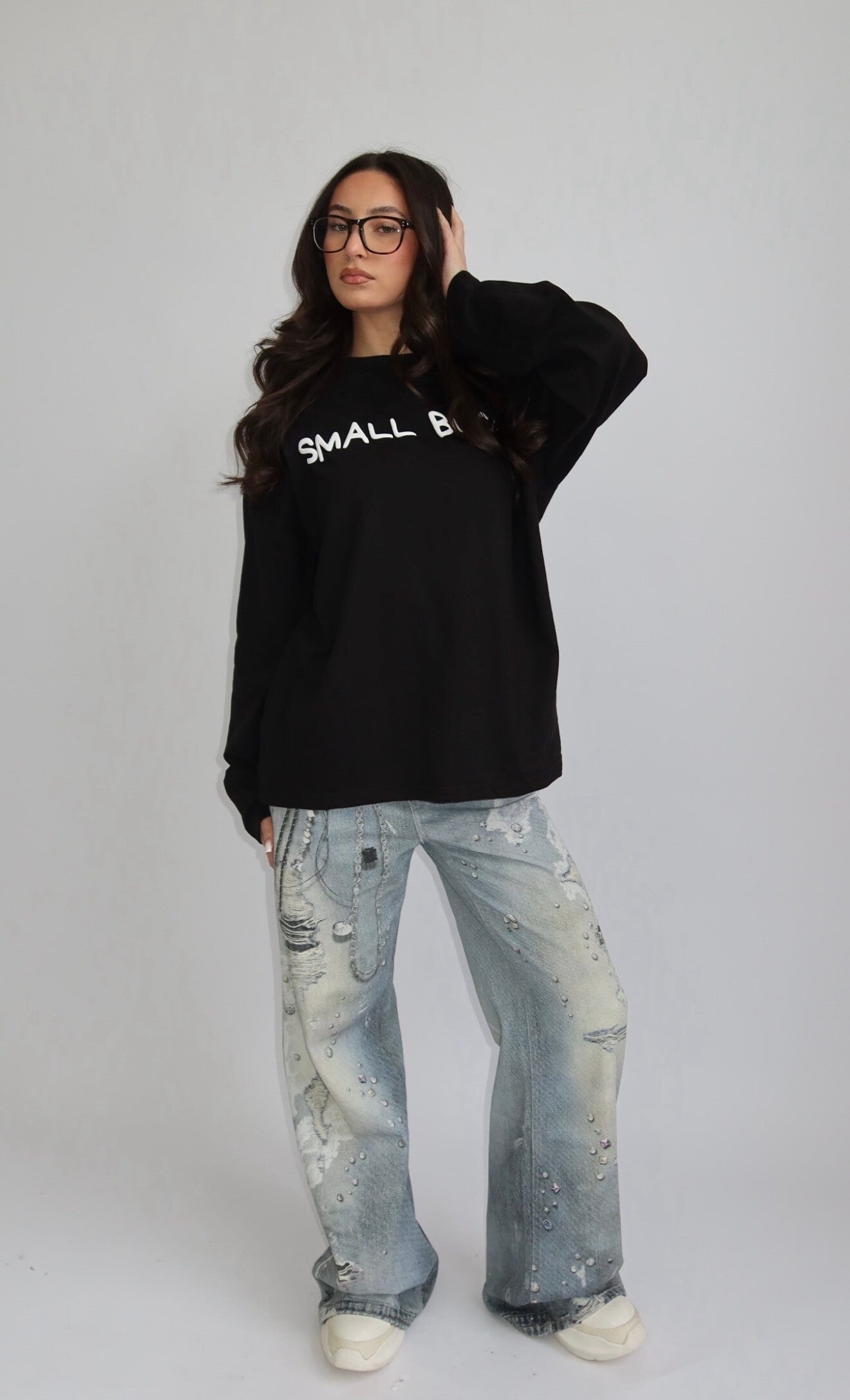 LONGSLEEVE “BIG ASS DREAMS” PUFF PRINT – ZWART