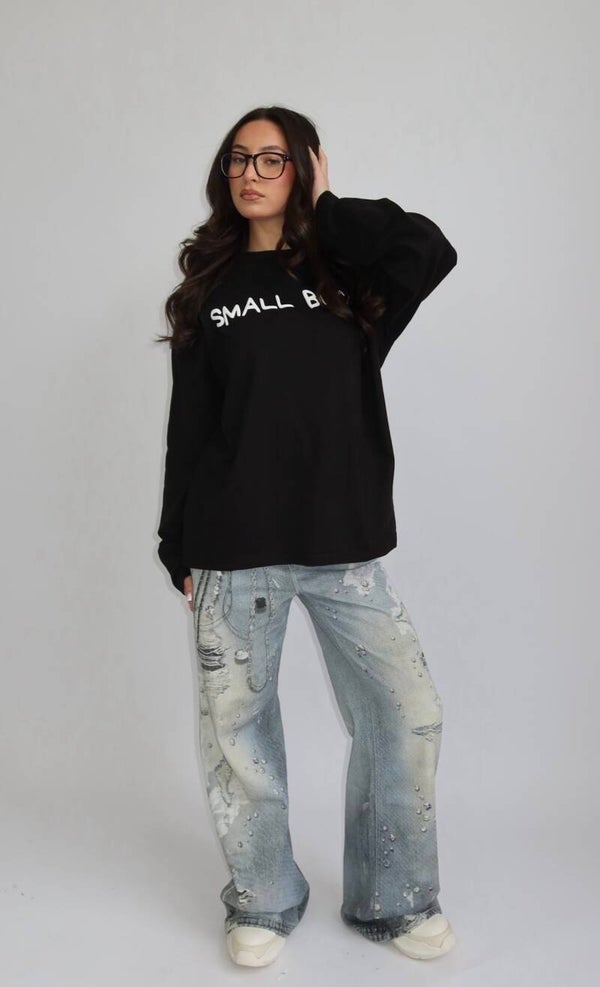 LONGSLEEVE “BIG ASS DREAMS” PUFF PRINT – ZWART