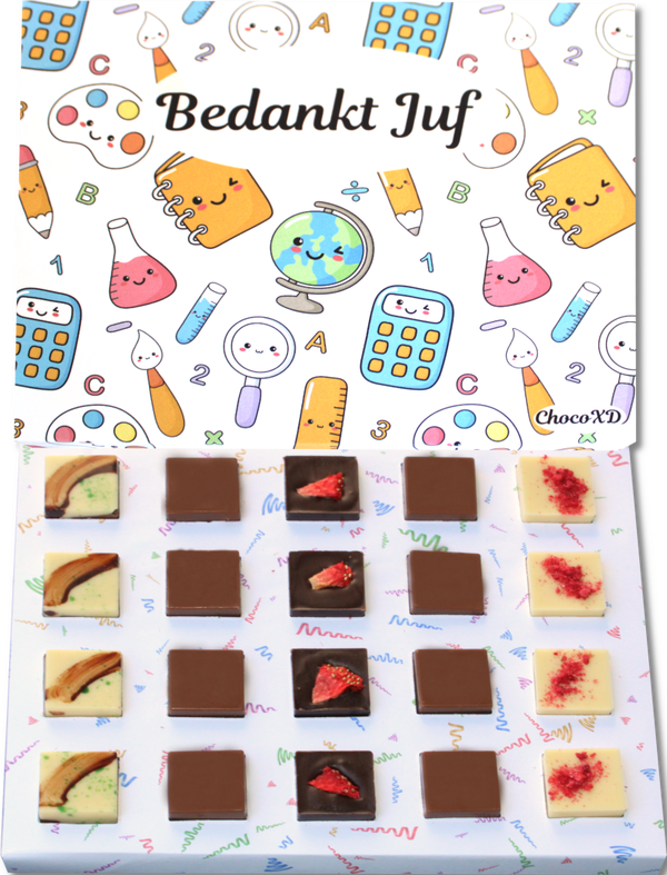 Bedankt Juf chocolade