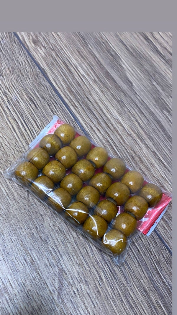 Perle en bois (plusieurs coloris)