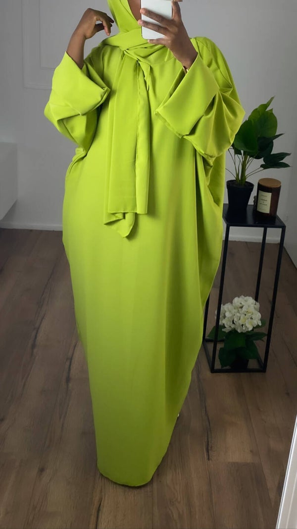 Abaya voile intégrée