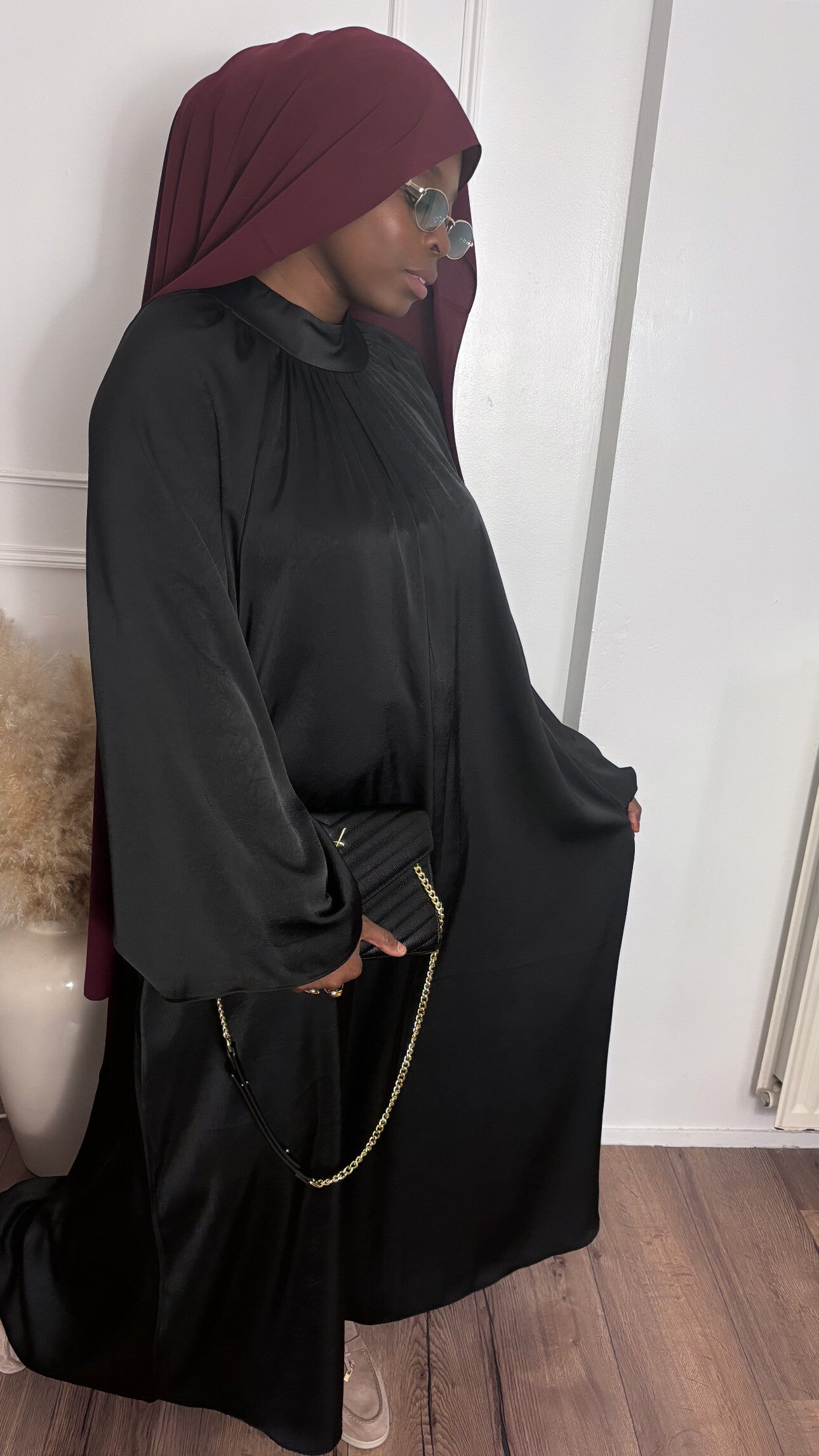 Robe satinée