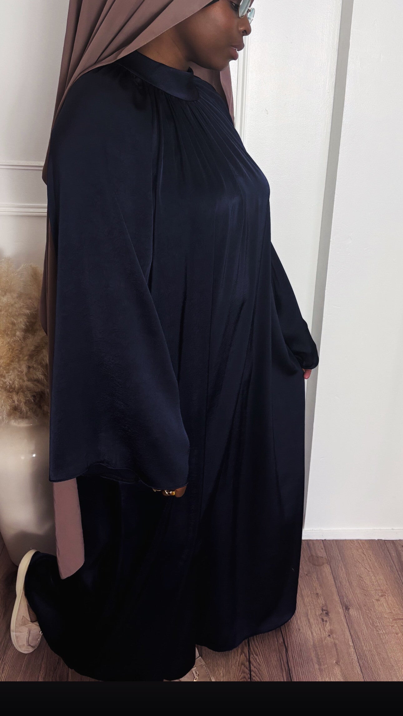 Robe satinée