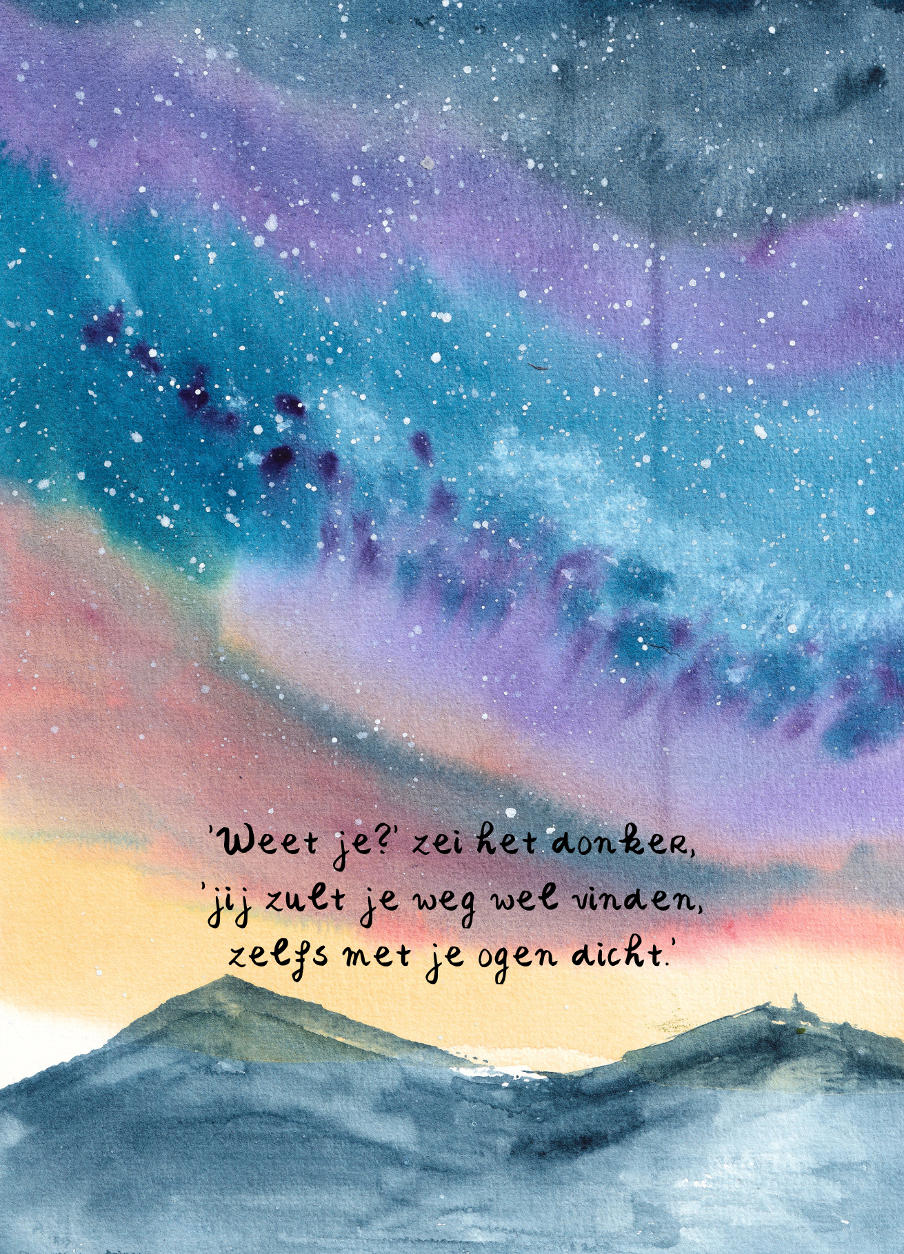 A6 Kaartje 3. Zelfs met je ogen dicht