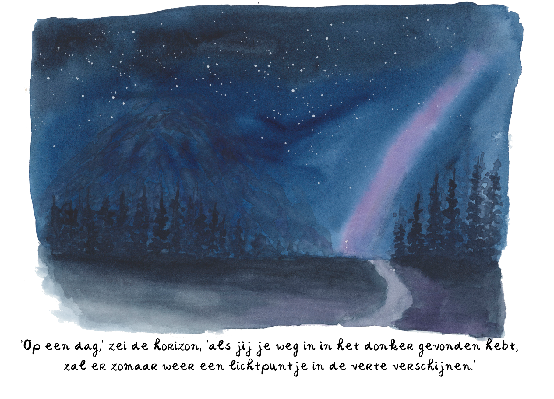 A6 Kaartje 1. lichtje in de verte