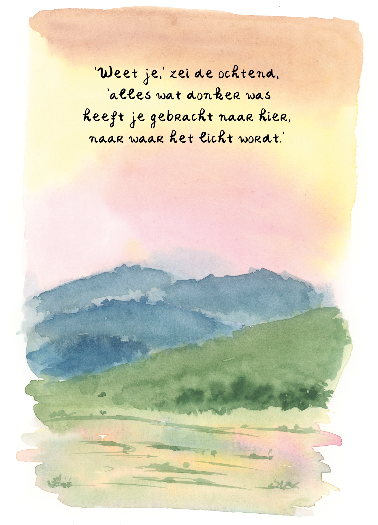 A6 kaartje 8. Alles wat donker was