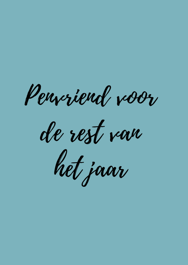 Penvriend Mei t/m December Belgie