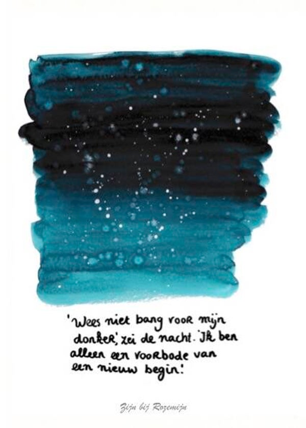 A5 Print Wees niet bang zei de nacht
