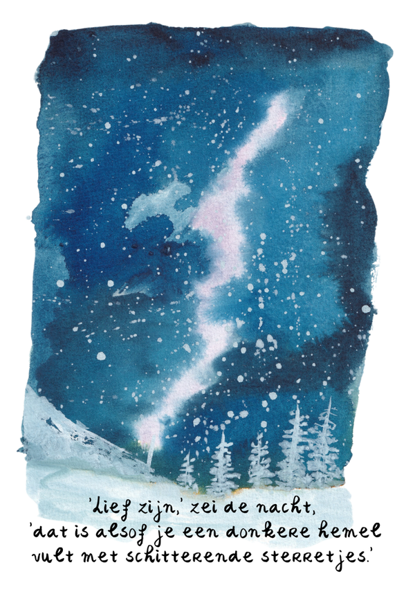 NIEUW kaartje A6 kaartje 23. lief zijn