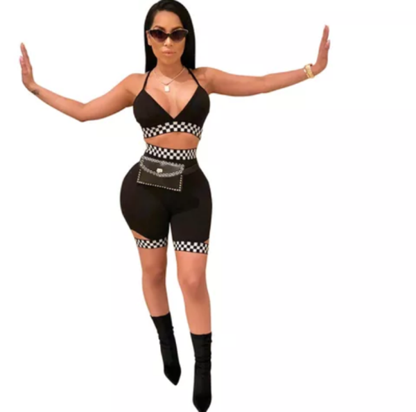 Women spaghetti top 2 piece