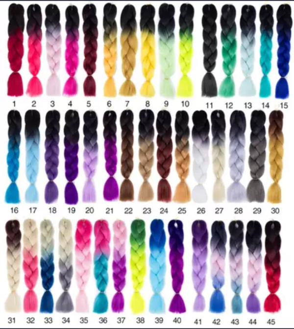 Braiding hair package