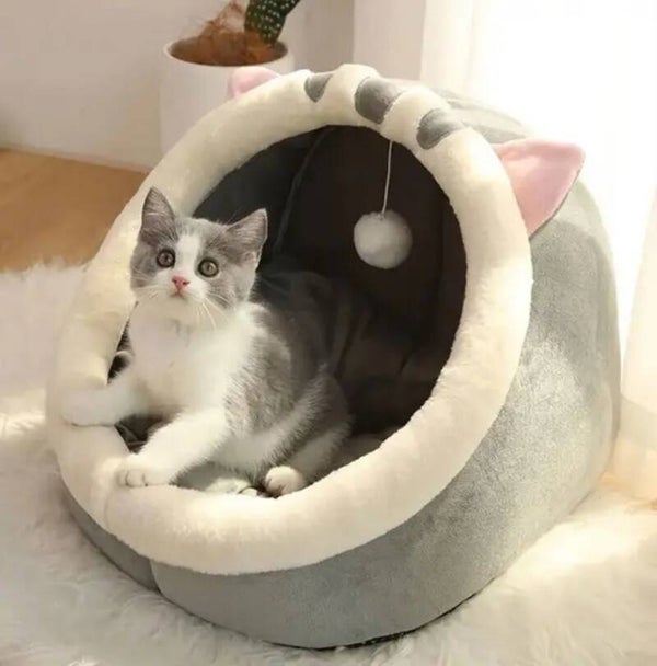 Panier grotte pour chat