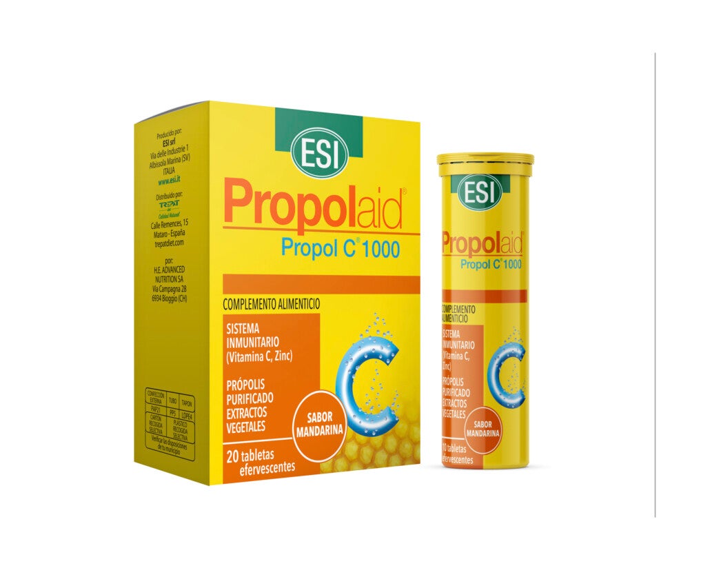 Propolaid Prolpol C 1000 Vitamina C, Zinc contribuyen al funcionamiento normal del sistema inmunitario.