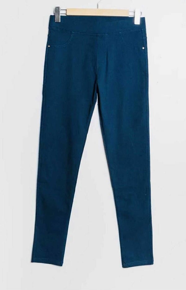 Pantalon bleu canard
