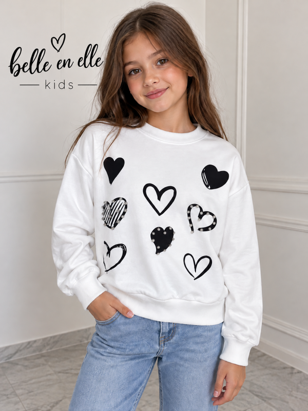 Pull cœur noir