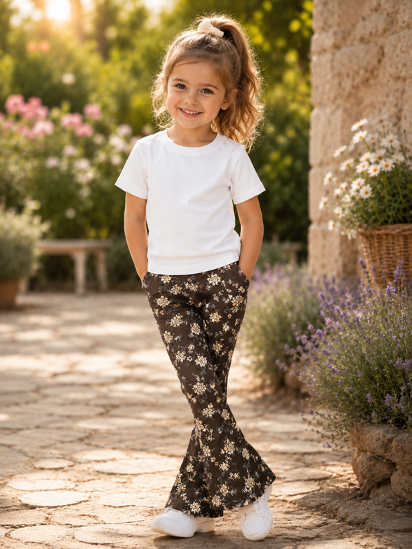 Pantalon fleuri