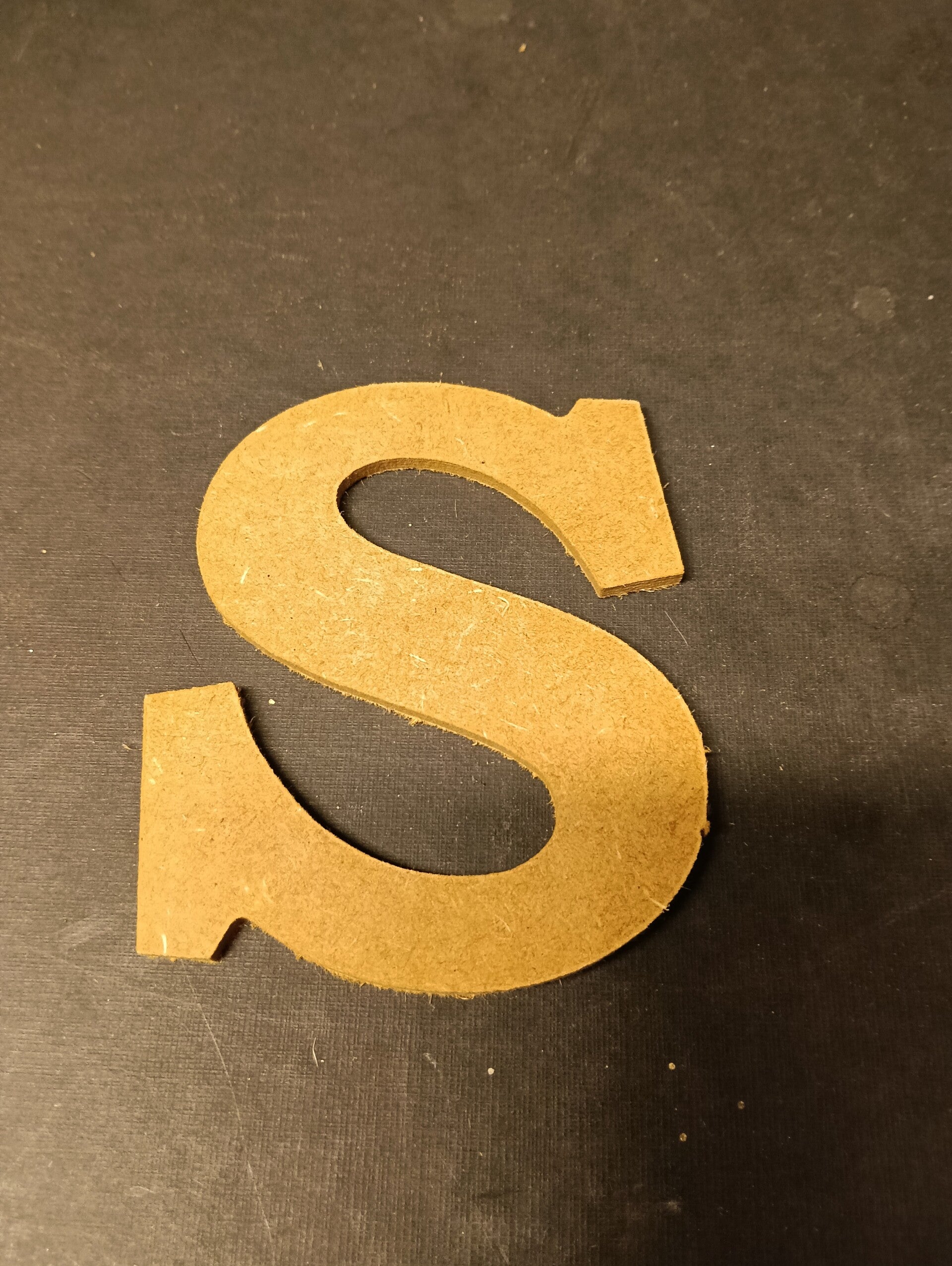 Letter S, klein