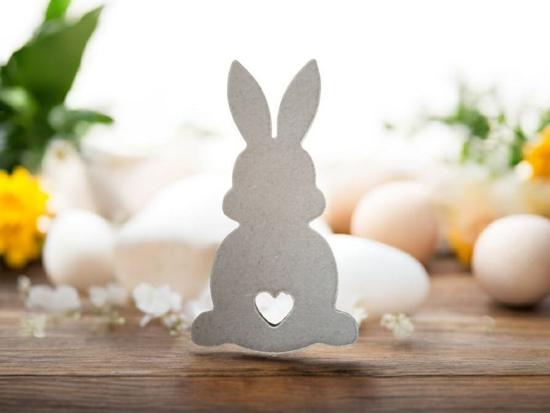 Paashaasjes met rechte oren, 10 cm