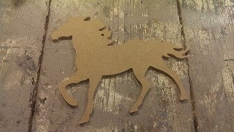 Rennend paard, 10 cm