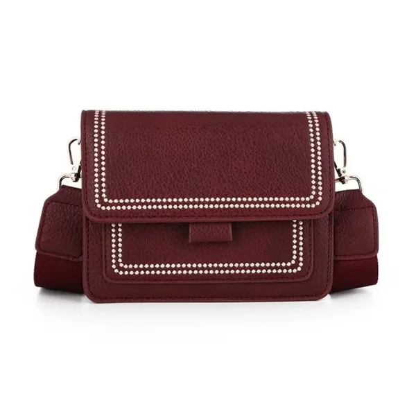 Crossbody tas Zomer Croco | Bordeaux rood