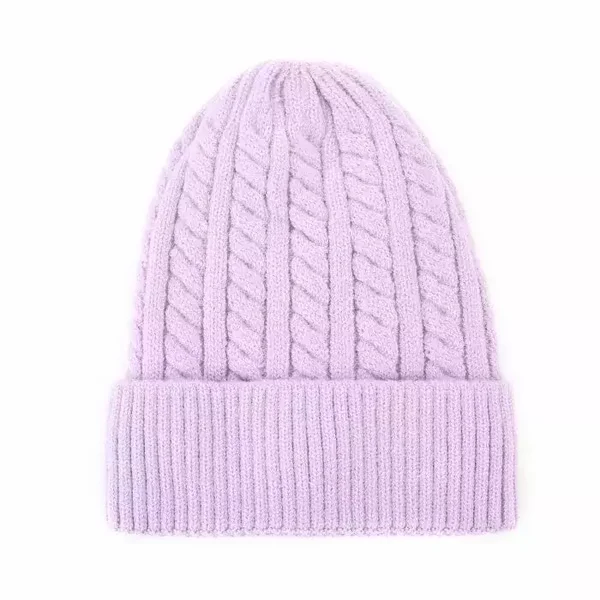Warme wintermuts | Lila paars