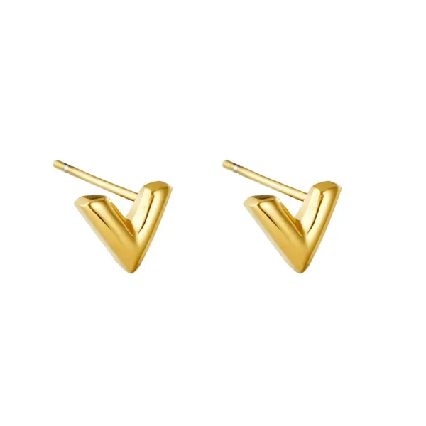 V oorbellen | Goud