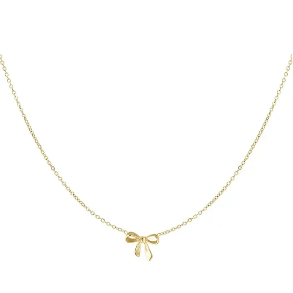 Strikje ketting | Goud
