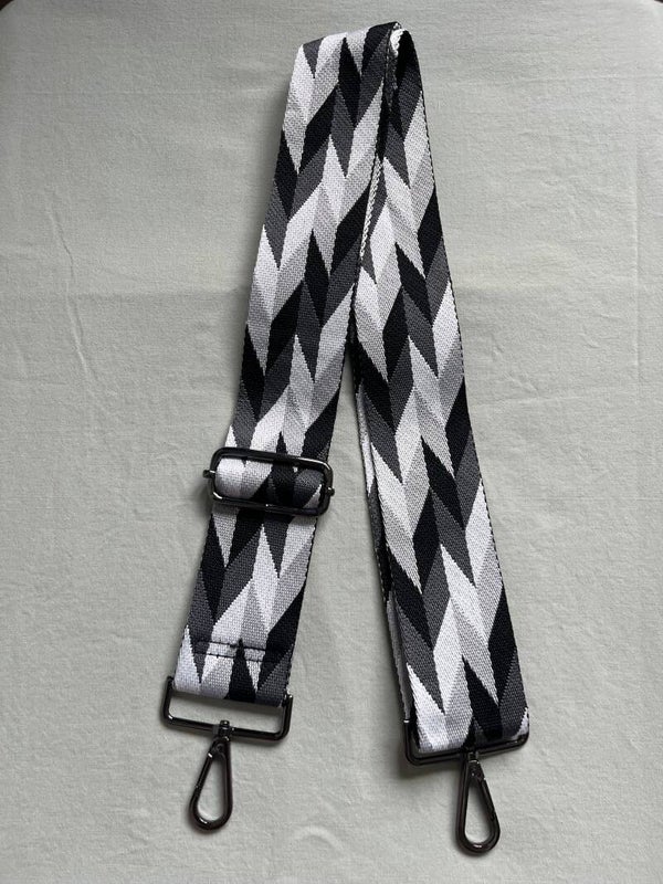 Saskia strap | zwart- wit