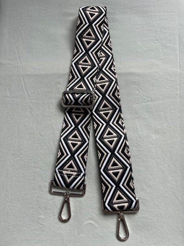 Ruiten strap | zwart- beige