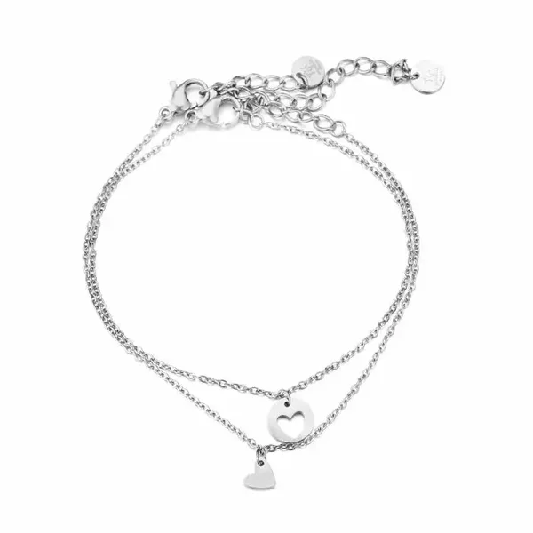 Set hartje armbandjes | Goud