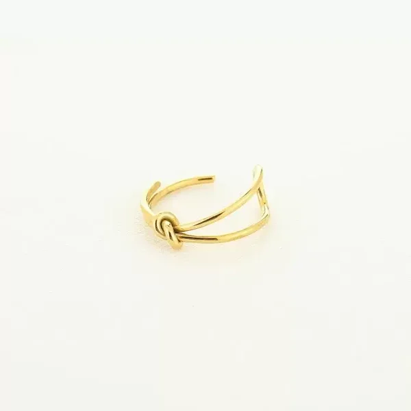Knoop ring | Goud