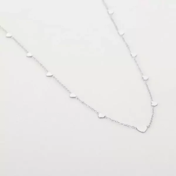 Hartjes ketting | Zilver
