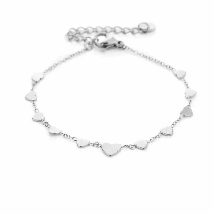 Hartjes armband | Zilver