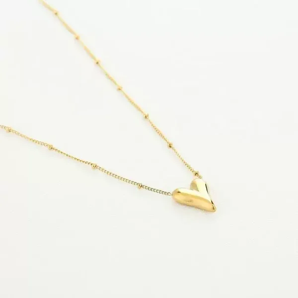 Big Heart ketting | Goud