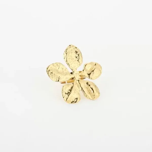 Big flower ring | Goud