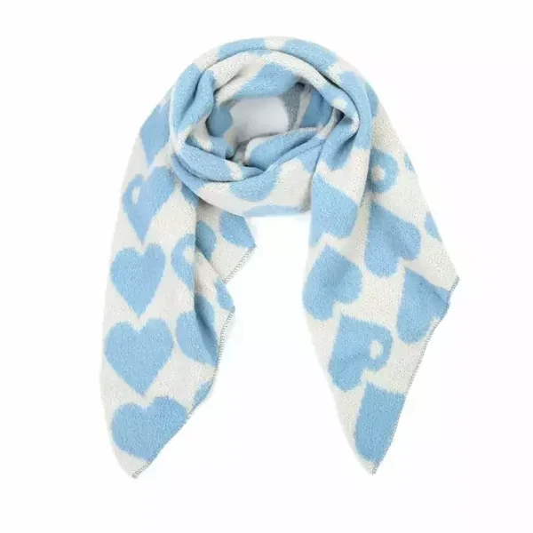 Hartjes sjaal | Blauw