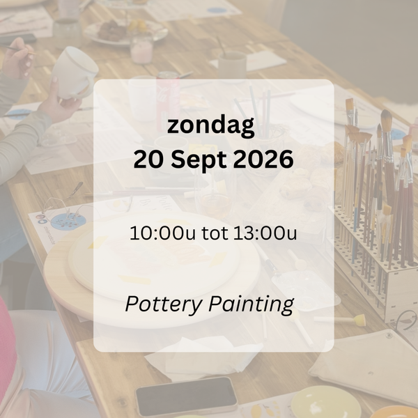 WORKSHOP: Pottery painting zondag  20sept