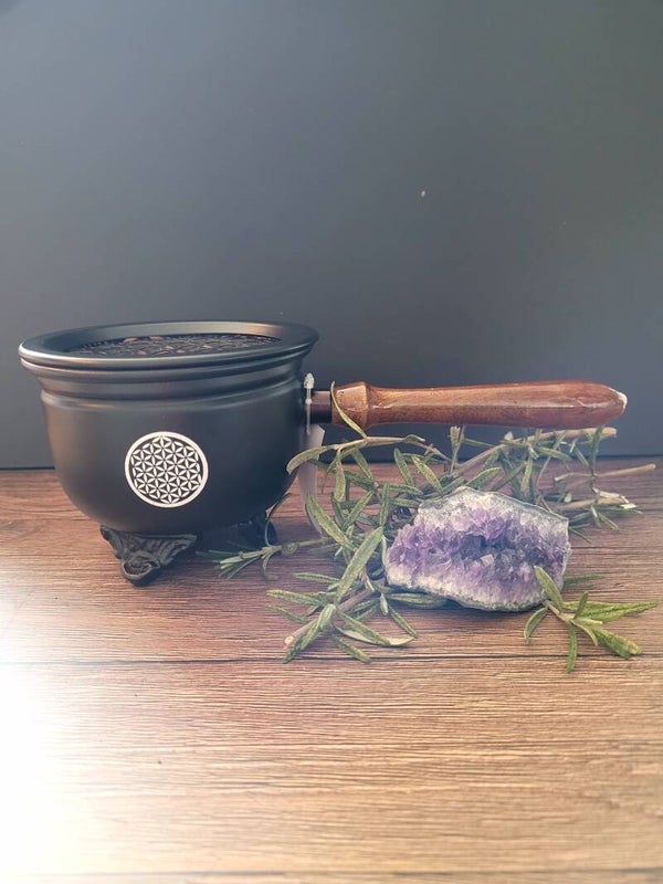 Ketel met steel Bloem