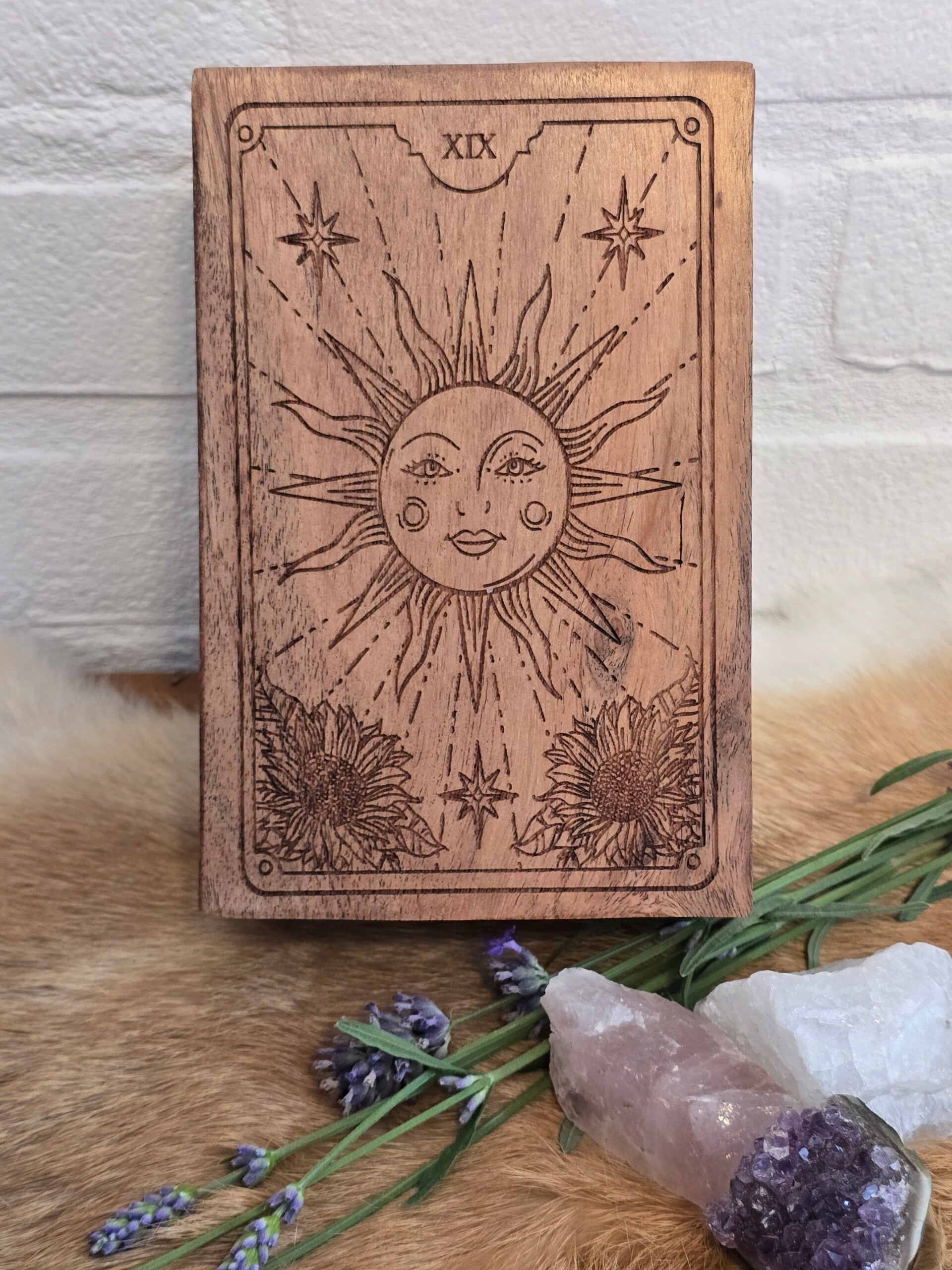 Tarot doosje acacia hout