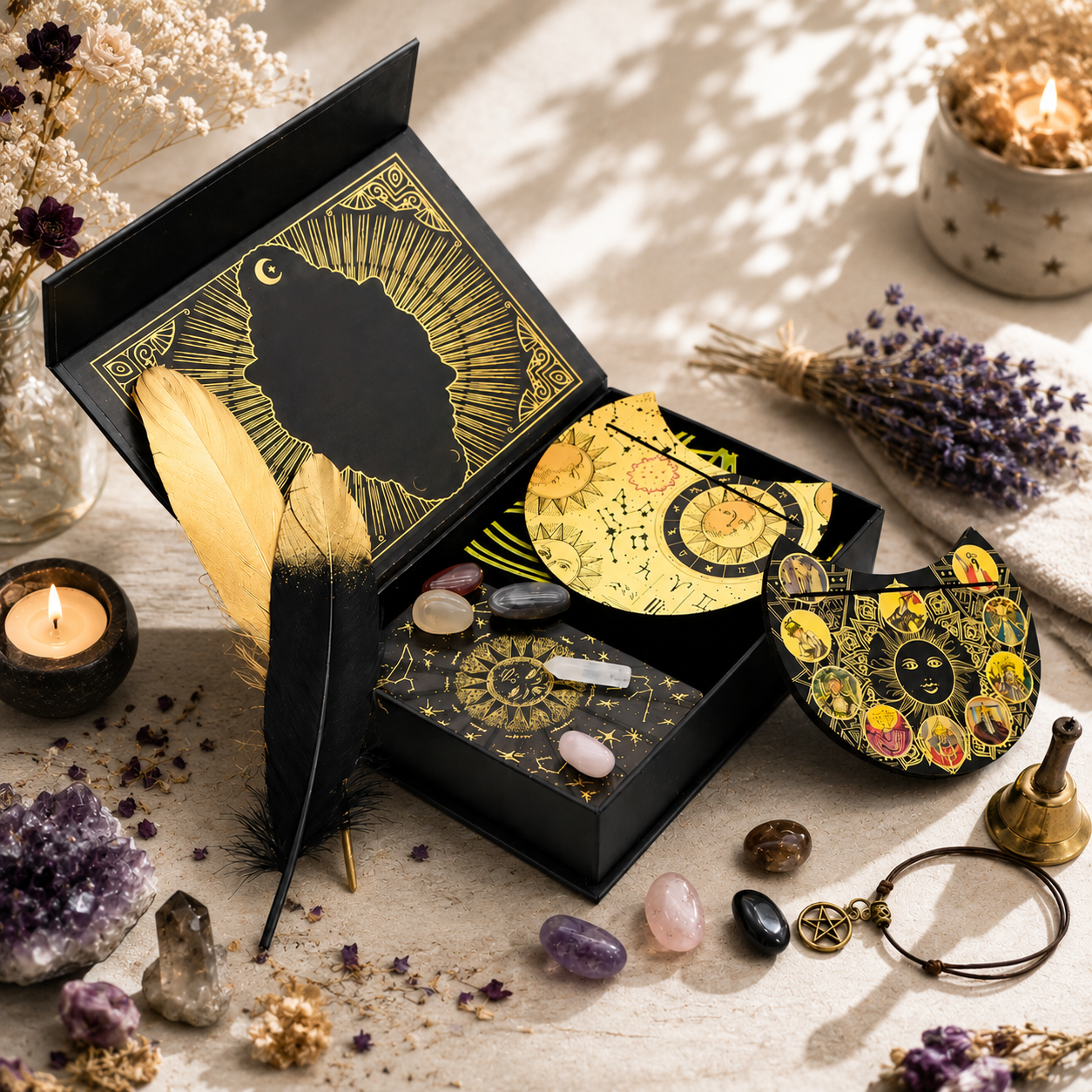 Gold foil Tarot set