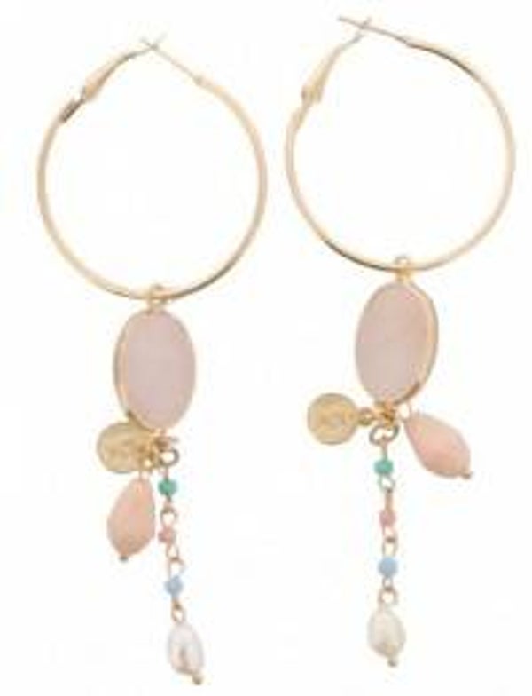 Earring with Semi Precious Stone 10cm