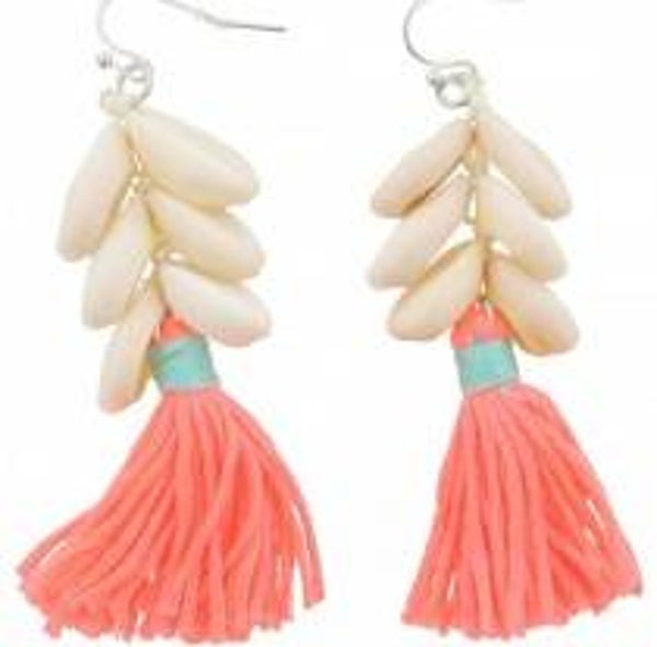Neon Shells and Tassels 6cm