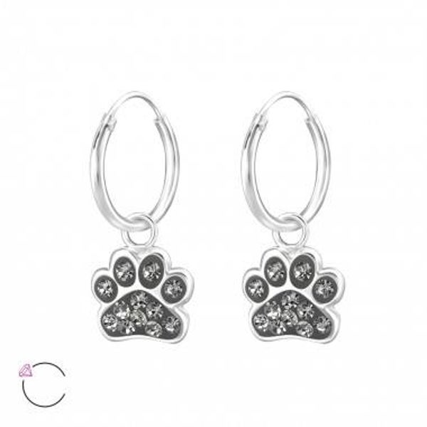 POOTAFDRUK MET KRISTALLEN