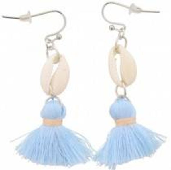 Shell with Tassel Blue 5cm