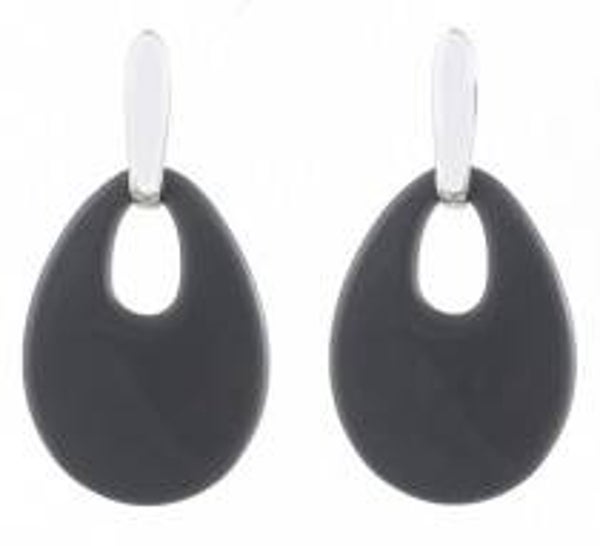 Statement Earrings Silver- Grey
