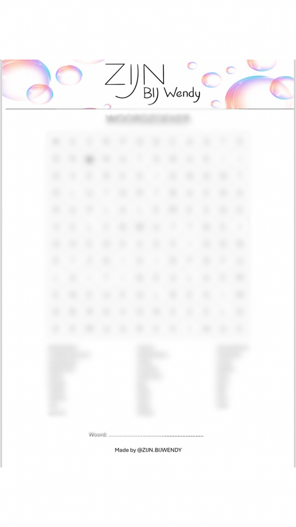 Bewustwordings puzzel practise