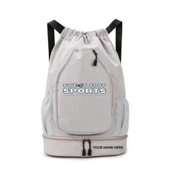 Badminton Backpack Personalised - GREY