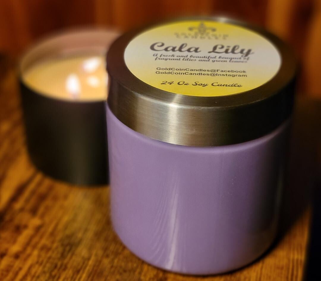 Cala Lily 24 oz Candle Glass Jar