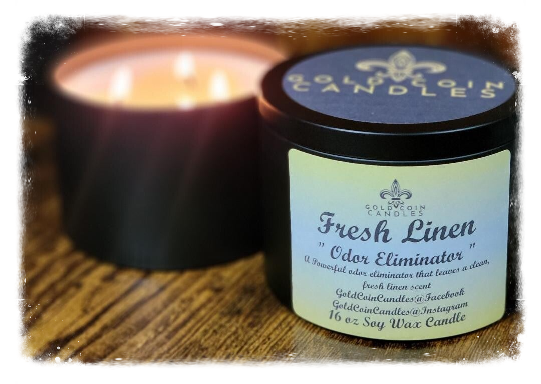 Fresh Linen ( Odor Eliminator ) - 16 oz Candle